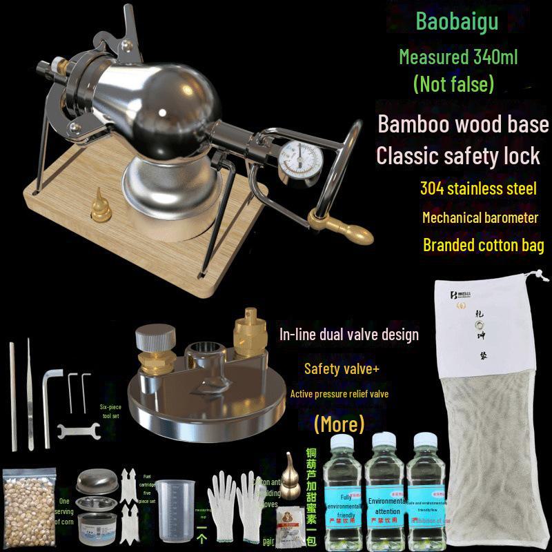 Stainless Steel Mini Popcorn Maker for Home Use