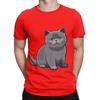Cute British Shorthair poster Novelty 100 Cotton TShirt Shorthair Tees Tops For Unisex
