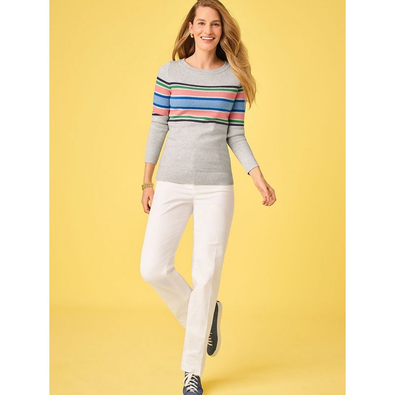 

Stripes Fall and Winter Chubby Girl Plaid Slimming Jumper Racing Stripes P