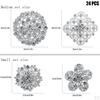 Rhinestone Brooch Pins Set for Elegant Dressing and Jewelry Decoration