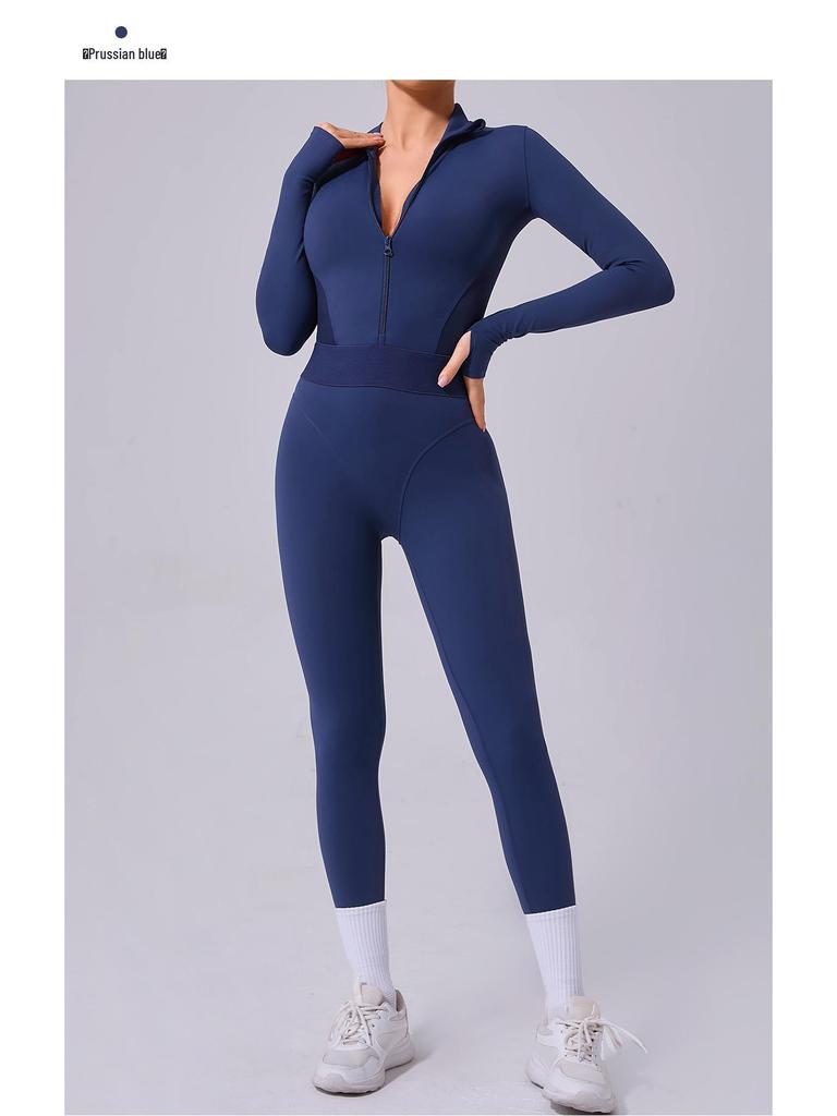 Salopetă Yoga & Alergare de Înaltă Rezistență cu Acoperire Completă, Stil European & American 80426