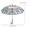 Church Glass Umbrella Transparent Bubble Umbrella Clear Automatic Sunny Umbrella Wind Proof Wedding Decoration Umbrella
