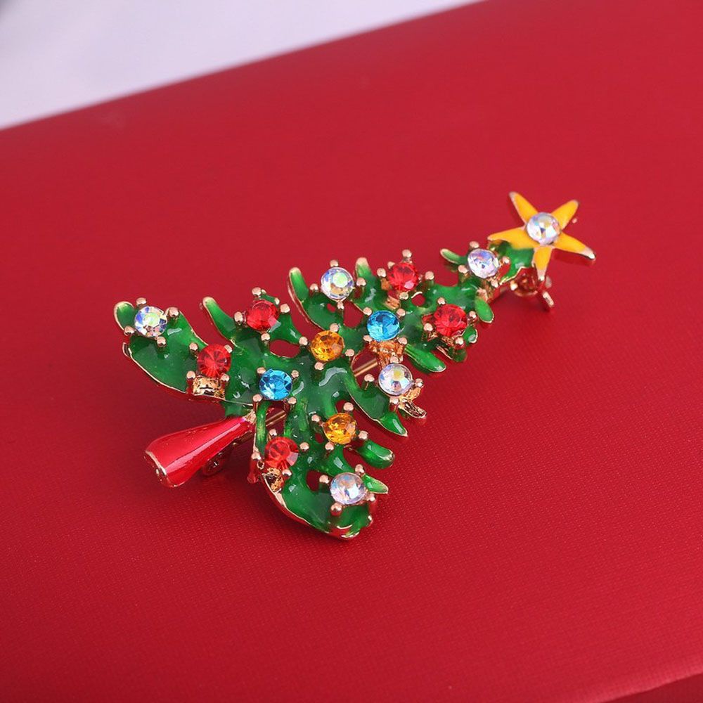 Colorful Girls Women Christmas Tree Brooch Pin Jewelry Christmas Gift Fashion Accessories