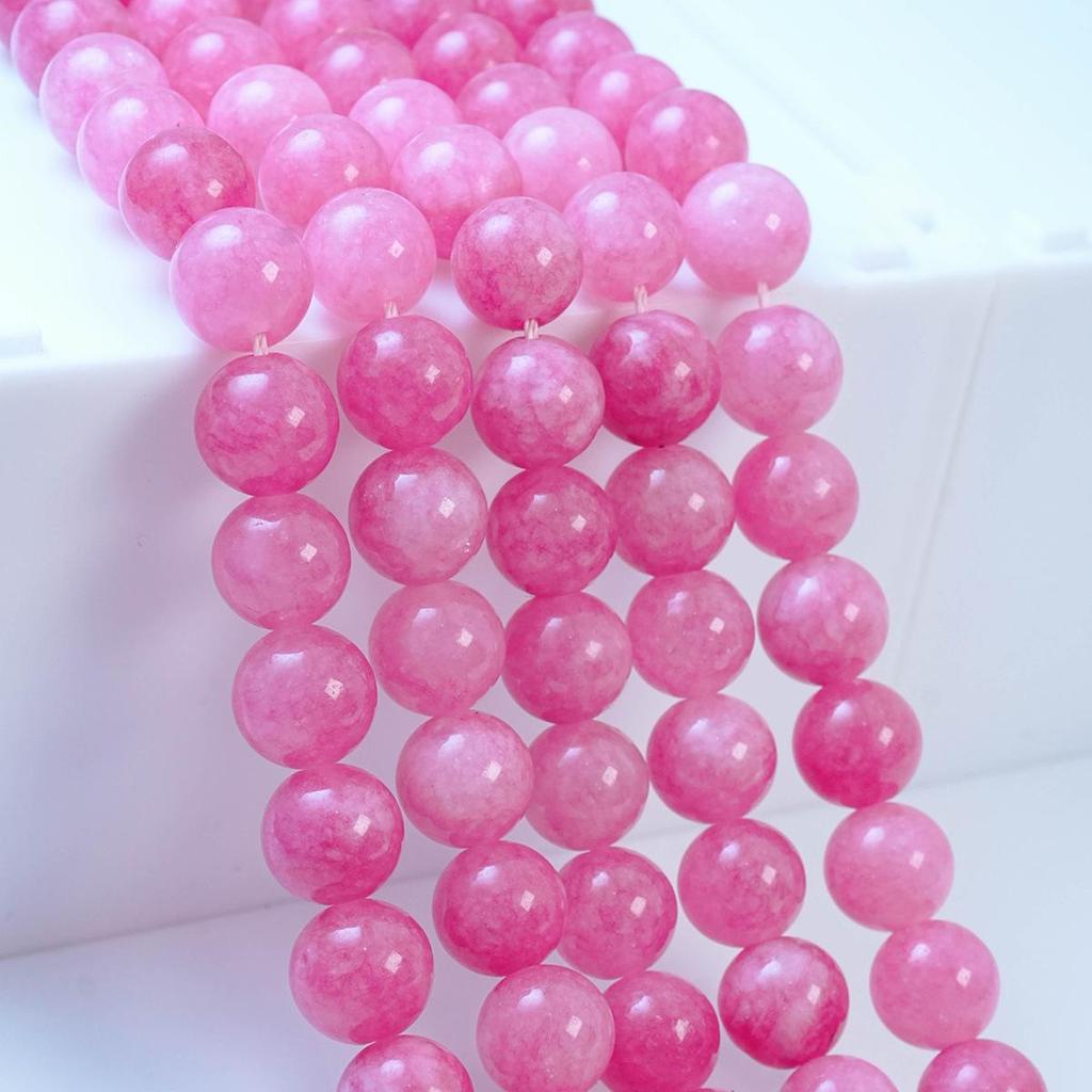 Optimized White Natural Stone Beads for DIY Beaded Bracelets