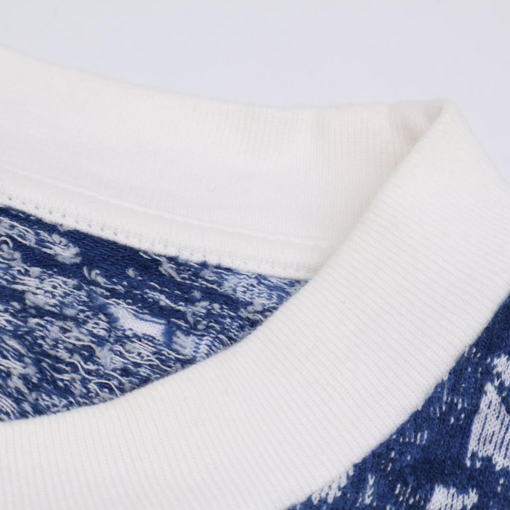 Louis Vuitton 23 Graphic Monogram T-shirt Tops White X blueUsed