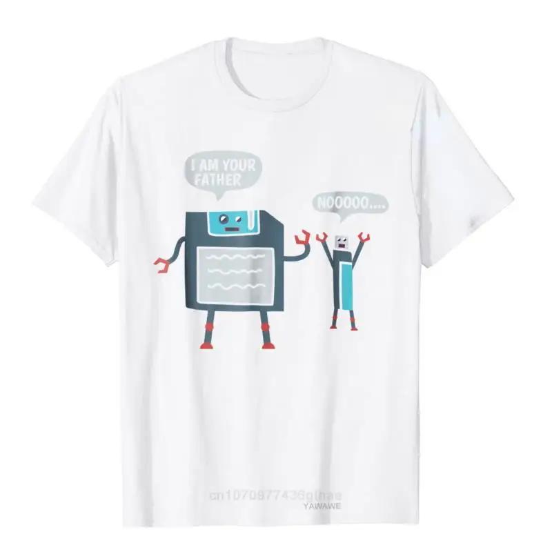 USB Floppy Disk I Am Your Father TShirt Funny Nerd Geek Tee Shirt Men Women oneck Graphic Tops Harajuku Casual Camisetas S