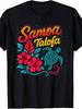 Samoa Talofa Polynesian Turtle And Teuila T-Shirt Same Style for Men And 2025 Summer Short-Sleeved P