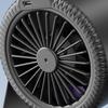 5 Speed Adjustable Desktop Fan With Night Light Quiet Desktop High Speed Small Fan For Office Home Use Enduring M4YD