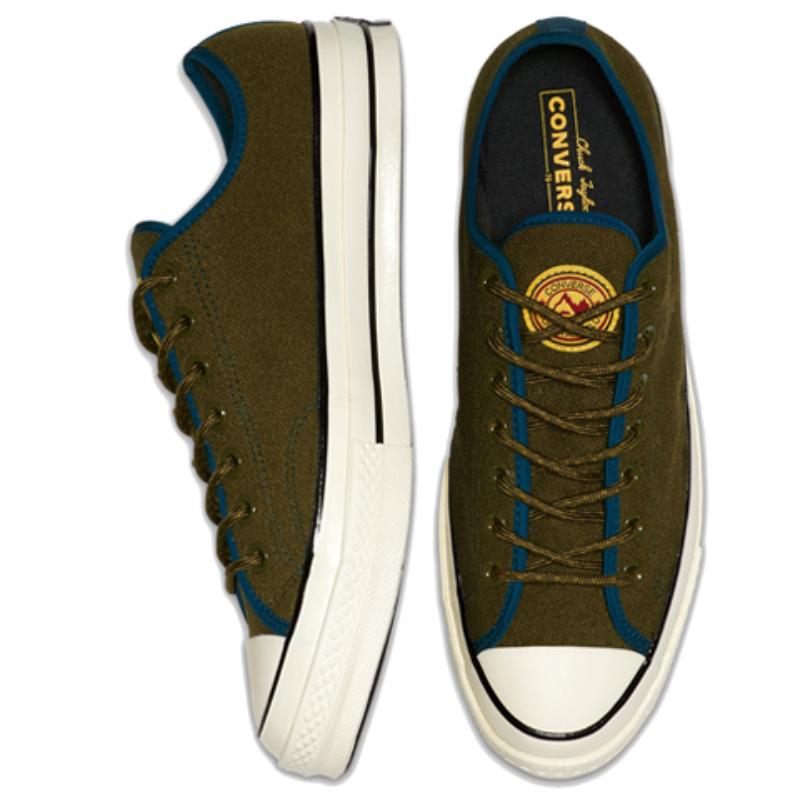 Converse Chuck 70 Archival Terry Ox Comfortable Low-Top Canvas Unisex Army Green