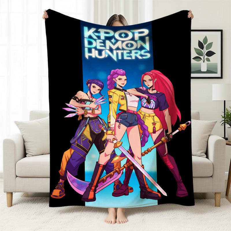 Kpop Witch Hunters Blanket Blanket Witch Hunters Peripheral Nap Blanket Printed Flannel Office Sofa Blanket