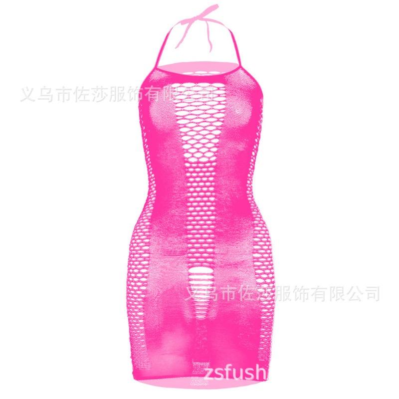 Sexy Underwear, Shoulder Straps, Princess Hip-wrapped Mesh Skirt, Sexy Suspenders, Hollow Mesh Coat