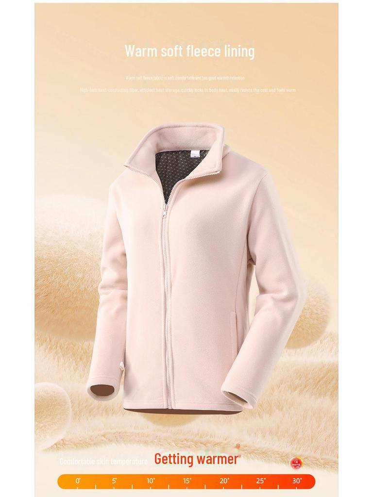 Dames Drie-in-Eén Winddichte Warme Grafeen Ski Jas met Fleece Voering