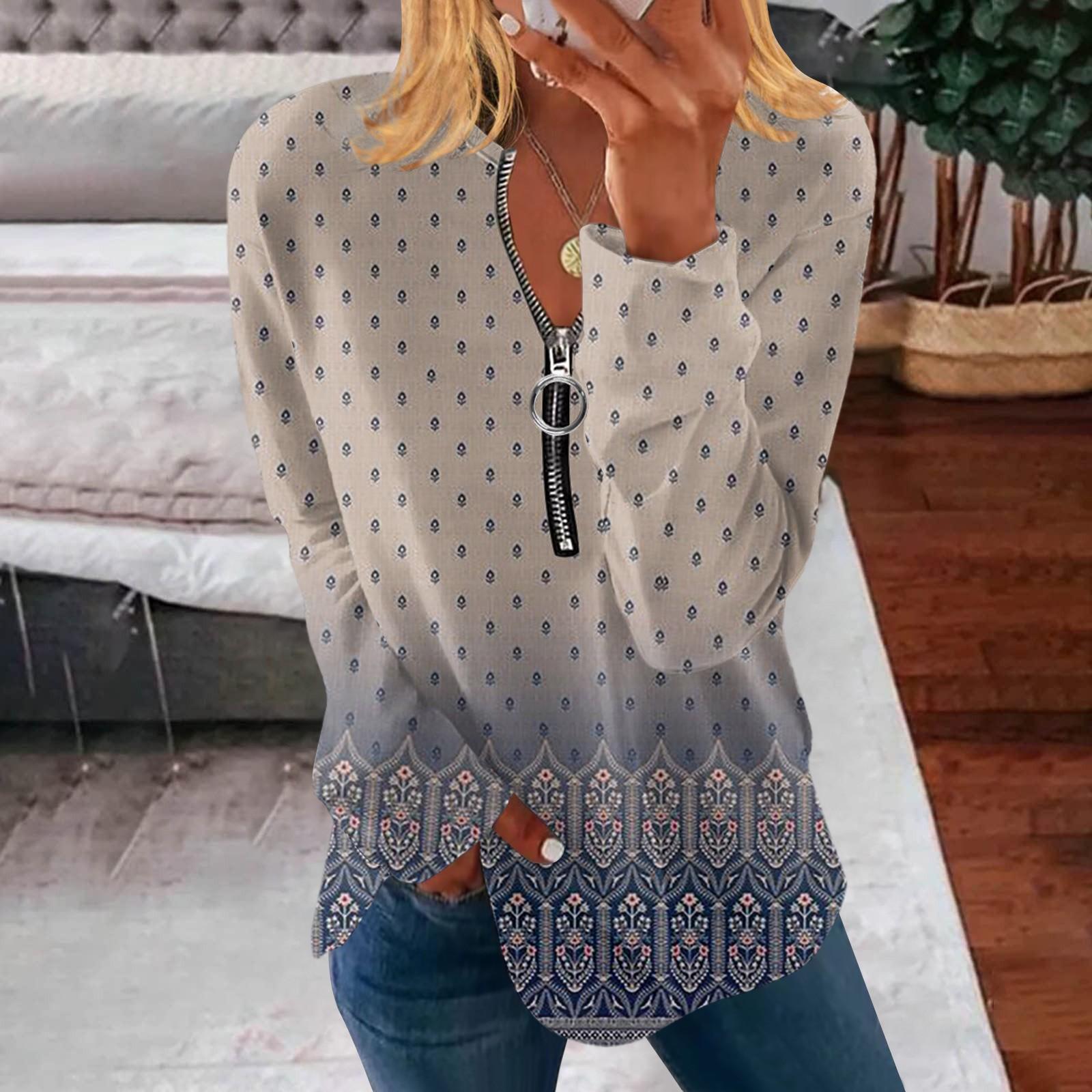

Women s Casual 1/4 Zipper Pullover Long Sleeve Collar Sweatshirt Sportswear Running Top XL хакі