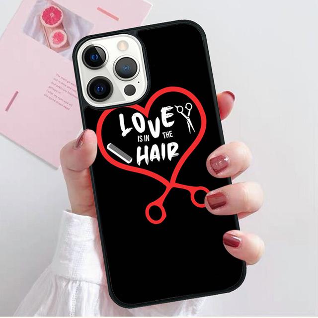 Hair Stylist Scissors Phone Case Back Cover For iPhone 17 Air 16 15 14 Plus 11 Pro Max 13 Pro Max 12 Max Coque