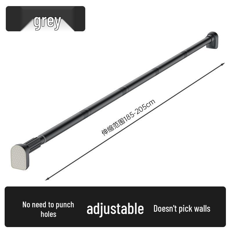 Retractable Stainless Steel Clothesline & Shower Curtain Rod Combo for Balcony and Bathroom