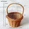 with Handle Imitation Rattan Handhold Household Braid Storage Baskets  Living Room Decoration