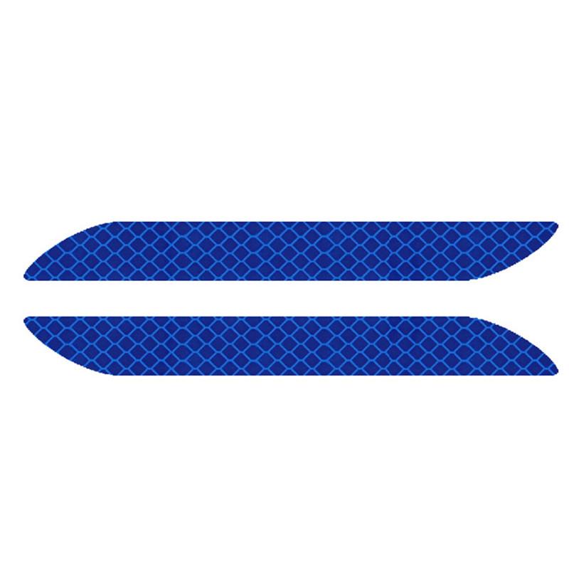 2PCS Universal Car Reflective Sticker Warning Safety Paster Water-Resistant Car Rear Bar Decorative Sticker for Safety