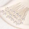 10Pcs Wedding Bridal Pearl Flower Crystal Hair Pins Clips Bridesmaid Beautiful Trimmer Updo Decor Women Creative Gifts Accessory