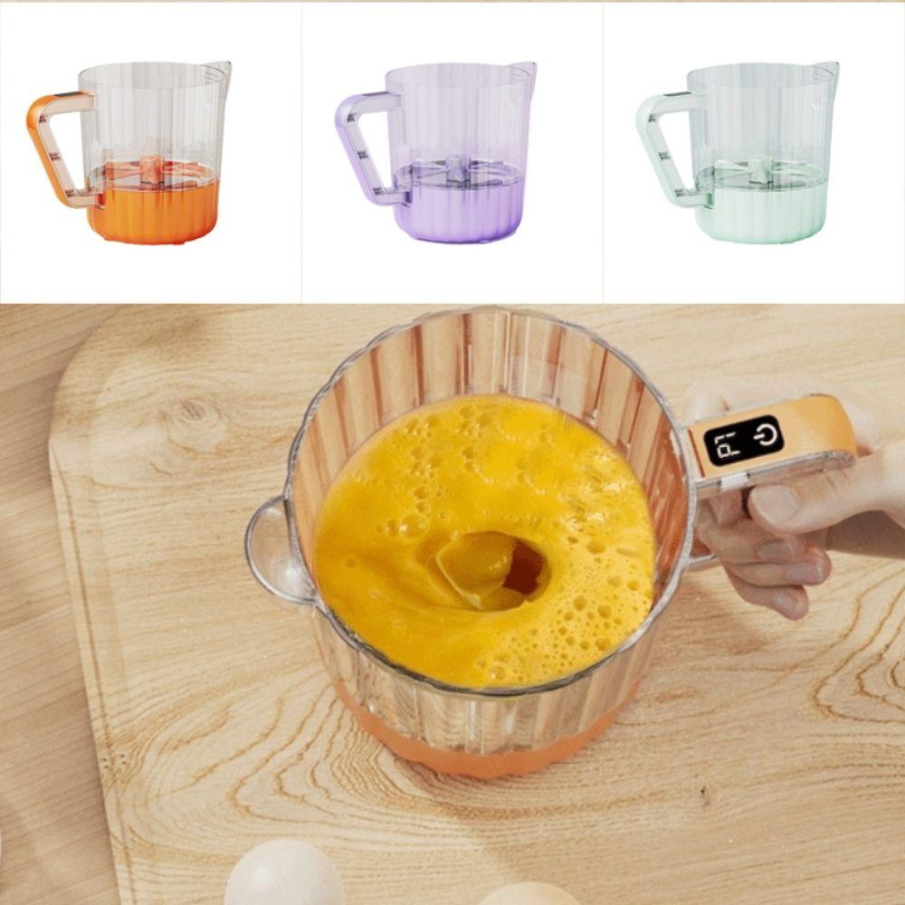 Filter Design Electric Egg Mixer Handheld Egg Beater Cup Egg Blender Egg Stirrer Flour