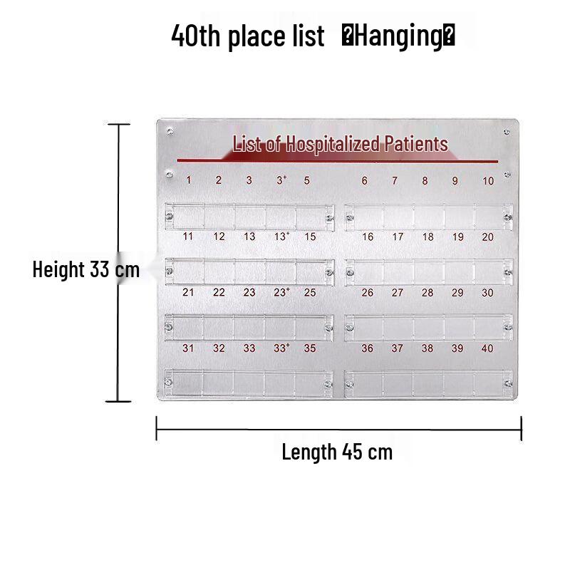 

Stainless Steel Hospital Patient Information Board