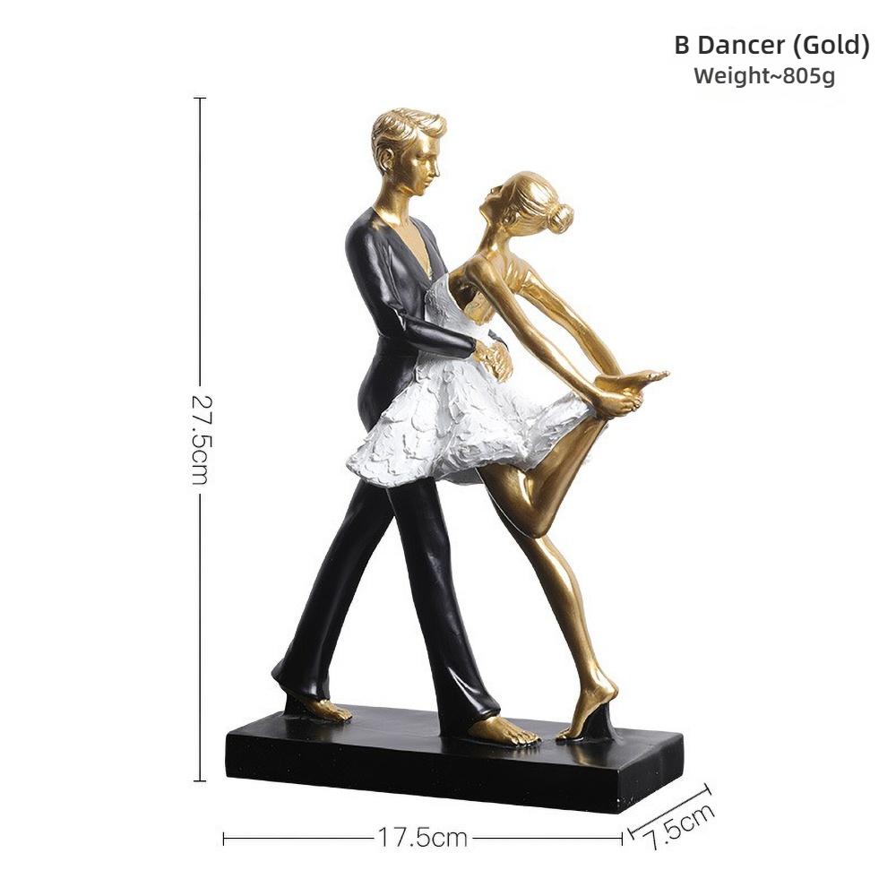 Ballet Girl Resin Statue - Cute Dancer Figurine for Children's Room Decor, Birthday Gift, Ballet Lover Collectible Art