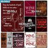 [SQ-DGLZ] Wine Metal Sign Vintage Tin Sign Bar Wall Decor Metal Crafts Home Decor Painting Plaques Art Poster Custom