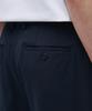 Musinsa Standard Lightweight Loose Tapered Hidden Banding Crop Slacks [Navy]