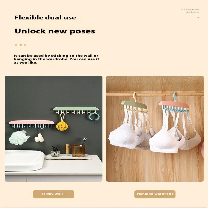 Wavy Clothes Hanger Good Load Bearing Capacity Stay Organized Space Saving Bra Hangers Multifunctional For Student Dormitories