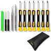 Torx Screwdriver Set Hex and Repair Precision Screwdriver Set for Digital and Spatula Wanda-b (12 Pieces) T3, T4, T5, T6, T7H, T8H, T10H, Lobe,