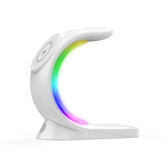 15W 4 in 1 RGB Light Magnetic Wireless Charger Stand For iPhone 15 14 13 12 Airpod Apple iWatch 8 7 6 Fast Charging Dock Station