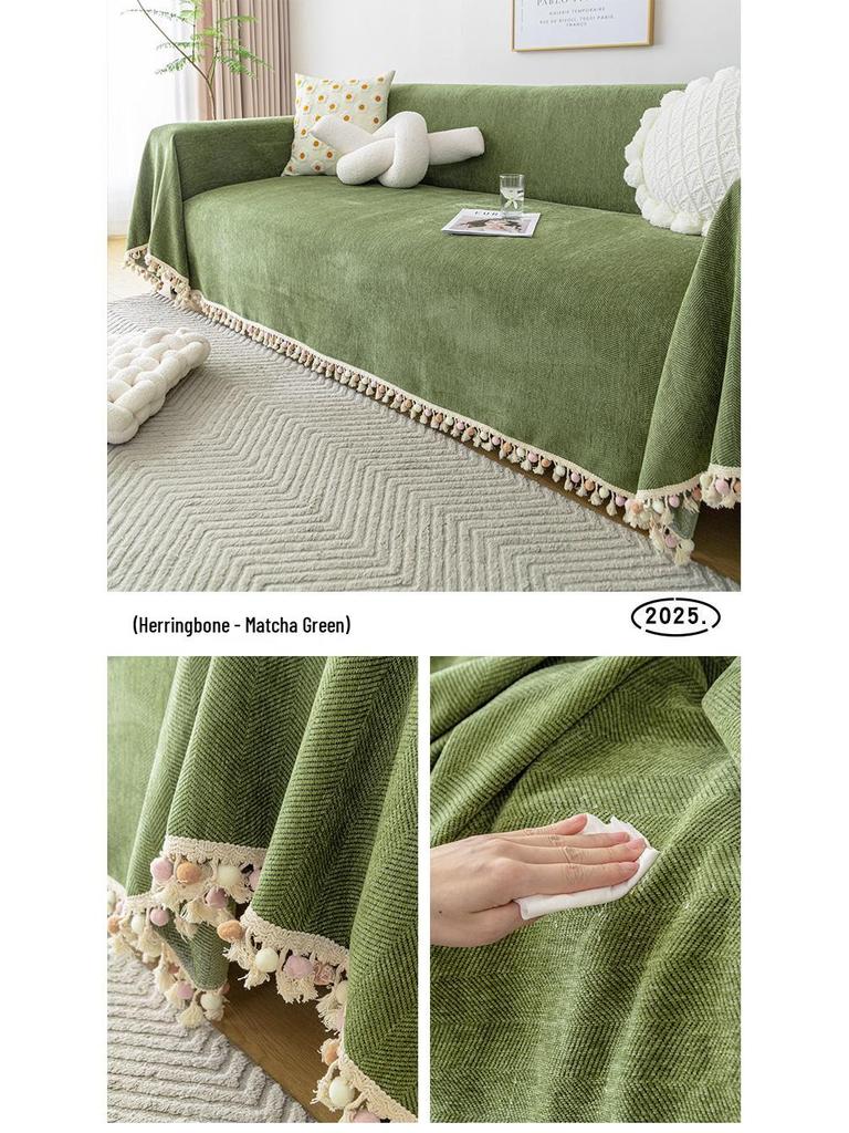 Uniwersalny wodoodporny pokrowiec na sofę z mikrofibry: Całoroczny, Odporny na mocz, Jednolity kolor