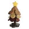 3Pcs Wooden Christmas Tree Trivets for Hot Dishes Heat Insulation Placemat Desktop Protection Mat Creative Tree Shape for Kitchen Bar Restaurant