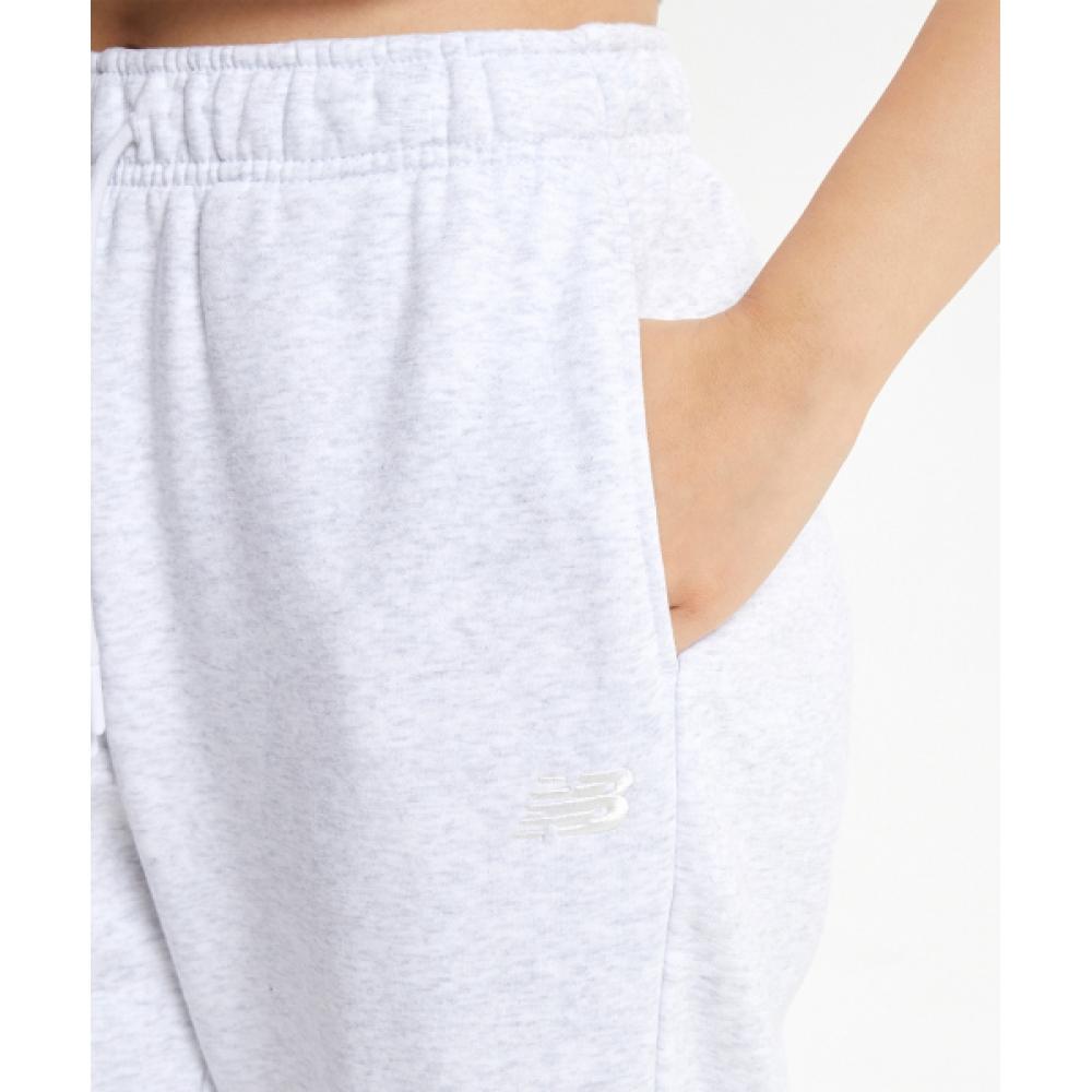 New Balance Nbmle4w912 Women Essential Brushed Joggger Pants  Light Gray 