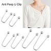 2x Fashionable Metal Spirals Clasps Double Head Brooch for Enhances Dress  Shawl Collar Clothing Fixing Buttons Clip
