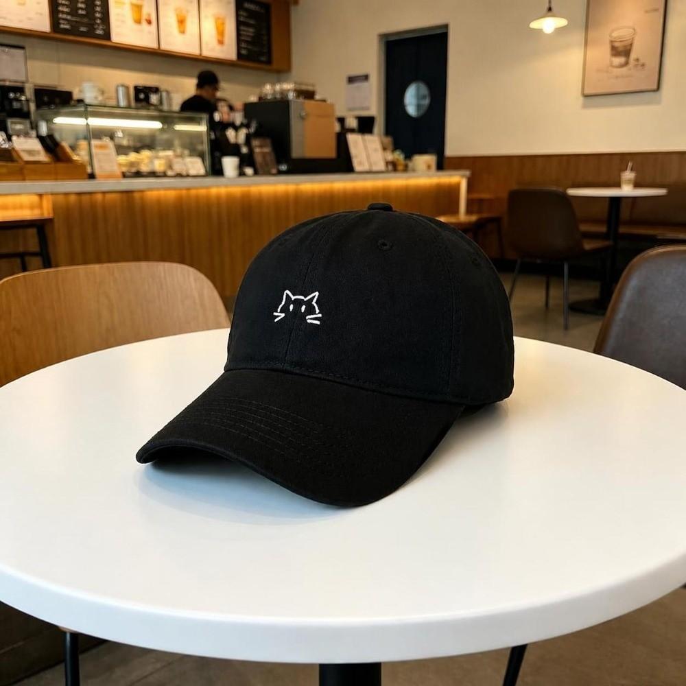 Washed Cotton Peaked Cap Wide Brim Curved Brim Cap New Baseball Cap  For Men Women