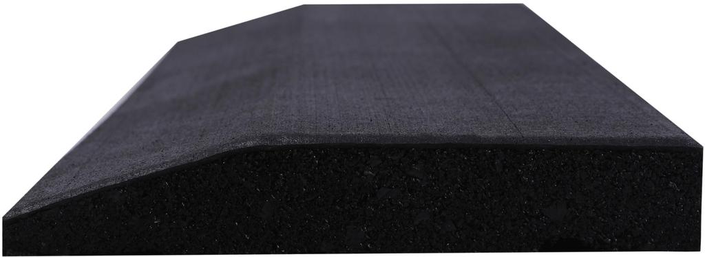 ISL Rubber Training Mat Set of 25mm 50x15cm Ramps, 4, Black, Thick,
