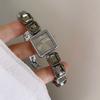 Square Bracelet Watch Women's Luxury Brown Quartz Watch Fashionable High-Looking Women's Watch Birthday Gift Accessories