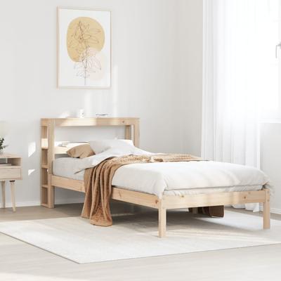 Vidaxl Bed Frame Without Mattress, 90X190 Cm, Solid Pine Wood