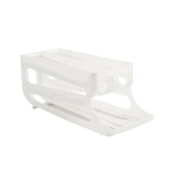 Multi-layer Slide Egg Storage Box Ladder Style Egg Box Large Capacity Automatic Rolling Refrigerator Egg Tray Organizer