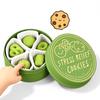 Portable Cookies Box Decompression Toy Built-in Keyboard Shaft Biscuit Button Sensory Fidget Toy for Autism Kids Anxiety Relief