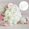 1Box 50Pcs Alloy Pins Transparent Diamond Pin DIY Wedding Bouquet Pins Stitching Needles Plastic Box Sewing Accessories