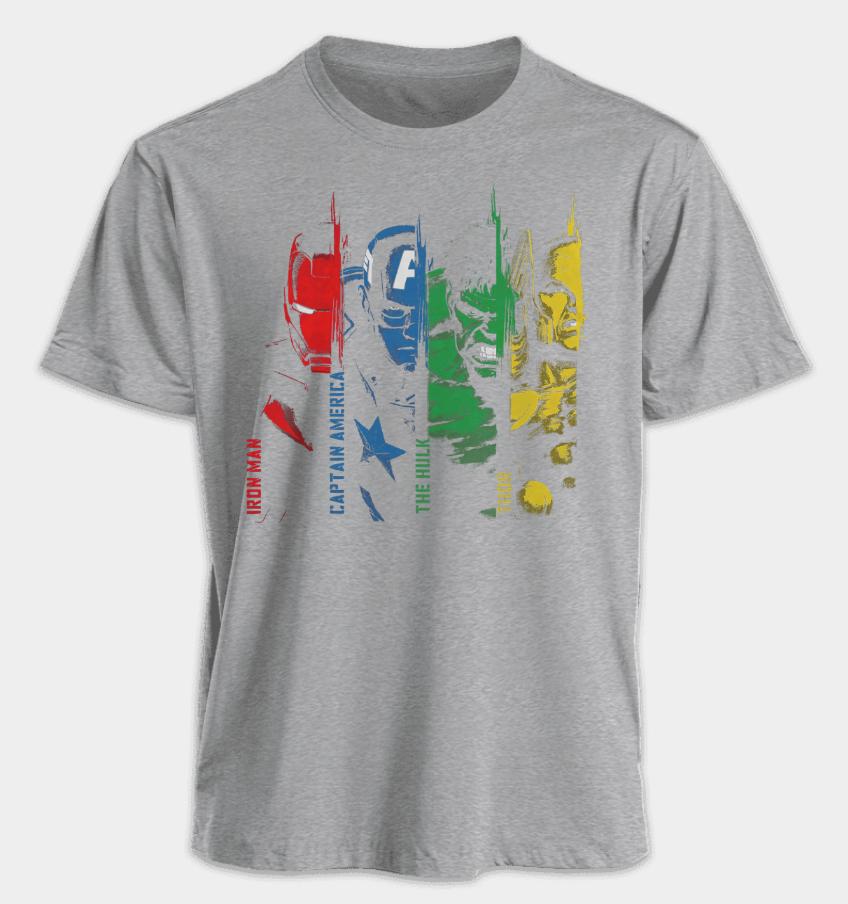 Men's and Women's T-shirts Iron Man Captain America Summer USA Spring and Autumn Sports Fitness Oversized Short-sleeved