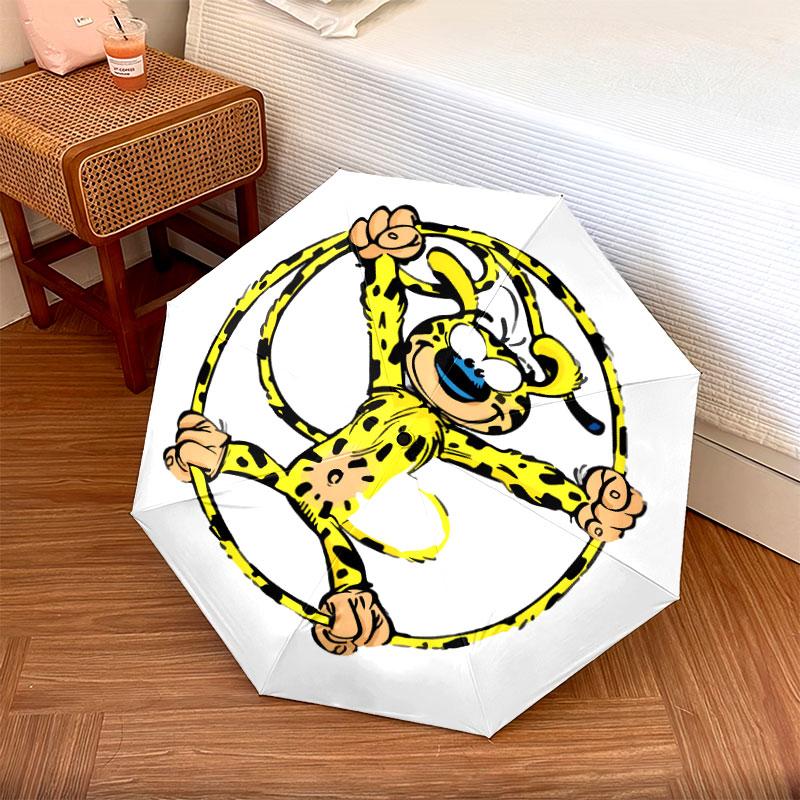 Marsupilami Pattern Pattern New Style Umbrella, 1 Piece Automatic Folding Umbrella, Portable Foldable Travel Umbrella, Outdoor Umbrella,Birthday Gift