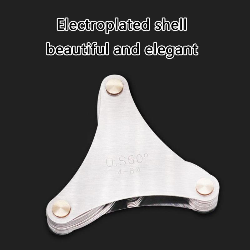 Professional Thread Measuring Tool High Accuracy Screw Pitches Gauges Easy to Use for Engineers Repair Man & DIY Projects