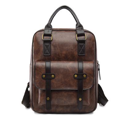 Premium Backpack Retro Double Backpack New Fashion Commuter Versatile Women's Bag Shoulder Bag