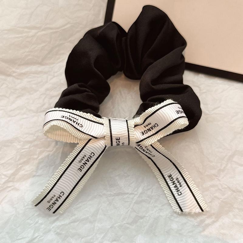 

Korean Large Bow Hair Rope Ponytail Braided High Elastic Wrinkle Headband Tie Hair No Harm Large Intestine Scrunchie