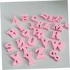 100pcs Wooden Letters Craft Wood Letters Wood Decor Wood Craft Shapes Letter Embellishments Wooden Letter Shapes Wedding Decoration Pink Crafts