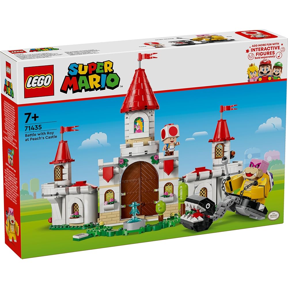 LEGO Super Mario Bowser Jr. Battle Set Building Blocks Toy for Kids Age 7+ with Peach's Castle and Mario Characters