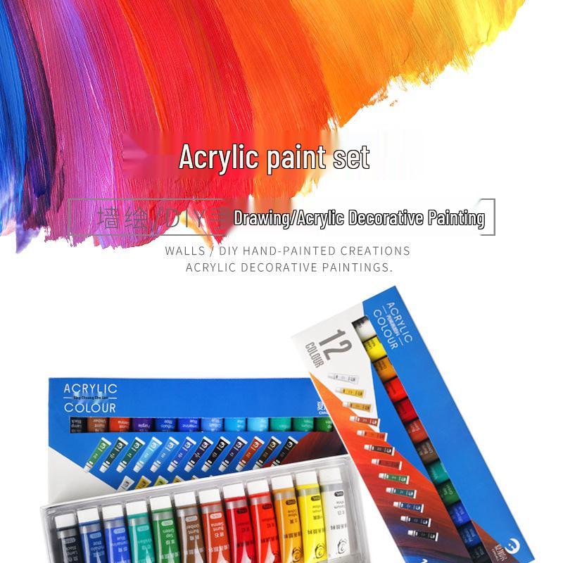 15ml Hand-Painted Acrylic Paint Set for Wall, Flower Pot, and Stone Painting