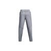 Under Armour Unstoppable Solid Color Elastic Waist Straight Leg Training Knit Pants Men Pants Gray 1379804-035
